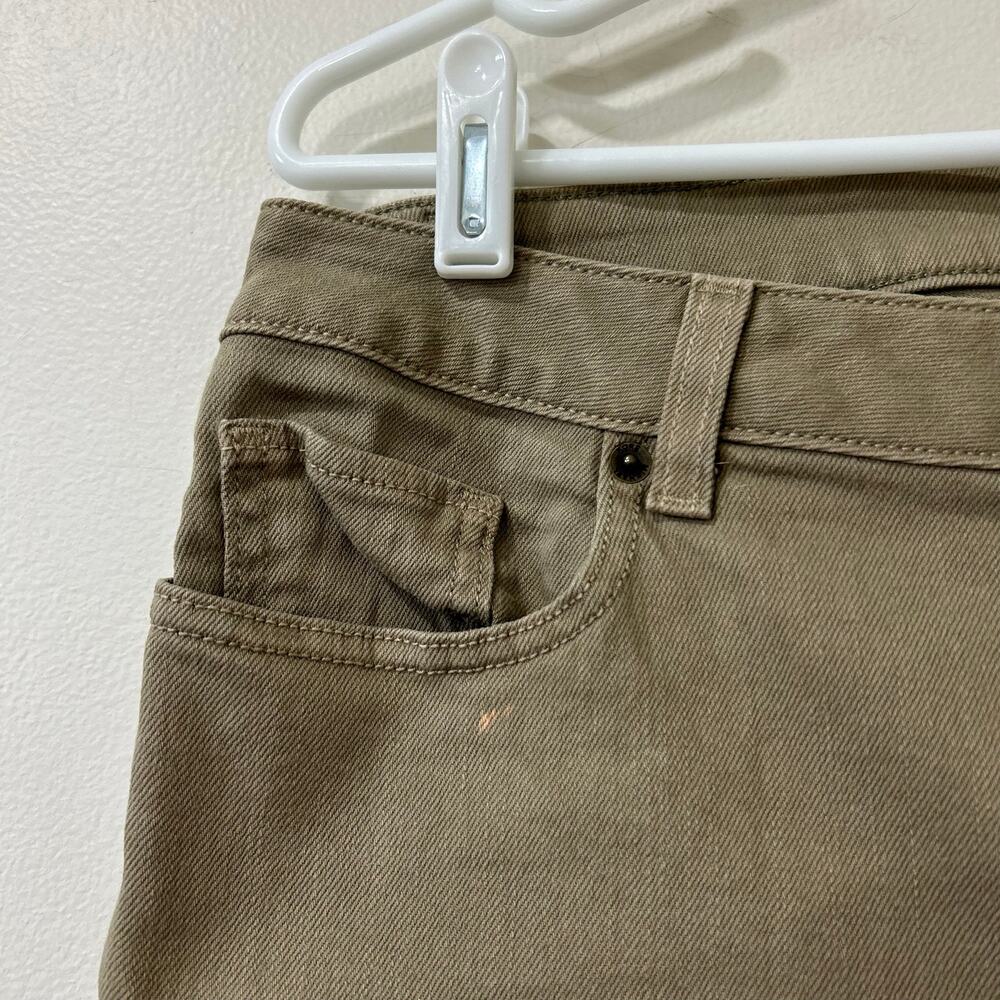 Michael Kors Womens Size 10 Khaki Mid Rise Skinny Ankle Jeans Business Career - Picture 2 of 6